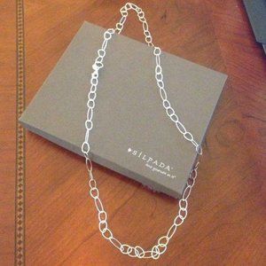 Silpada  ‘IN THE LOOP’ Sterling Silver Link Necklace N2109